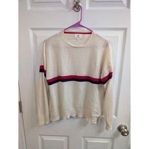 Sundry Stripes And Heart Wool Cashmere Striped Sweater Womens - Size 1 (S)